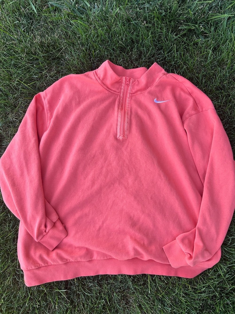 Nike Women's Coral Half-Zip Sweatshirt